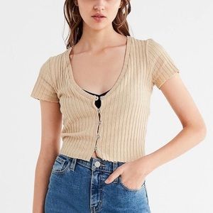 Project Social T Joyce Button Down Top